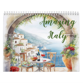 Fantastisk Italien 2024 Månadskalender Kalender