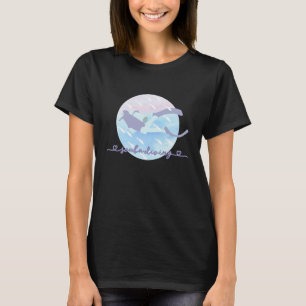 Fantastisk jag älskar dykning pastell lila akvarel t shirt