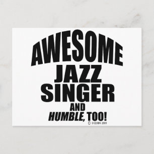 Fantastisk Jazz Singer Vykort