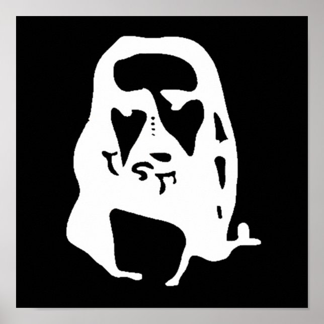 Fantastisk Jesus Kristus Optisk Illusion Poster (Framsidan)
