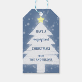 Fantastisk jul presentetikett