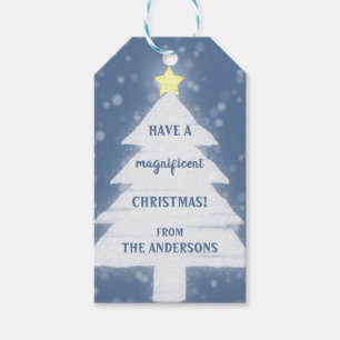 Fantastisk jul presentetikett