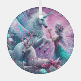 fantastisk julfantasi av glas julgransdekoration