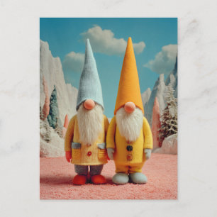 Fantastisk julgnompar helg vykort