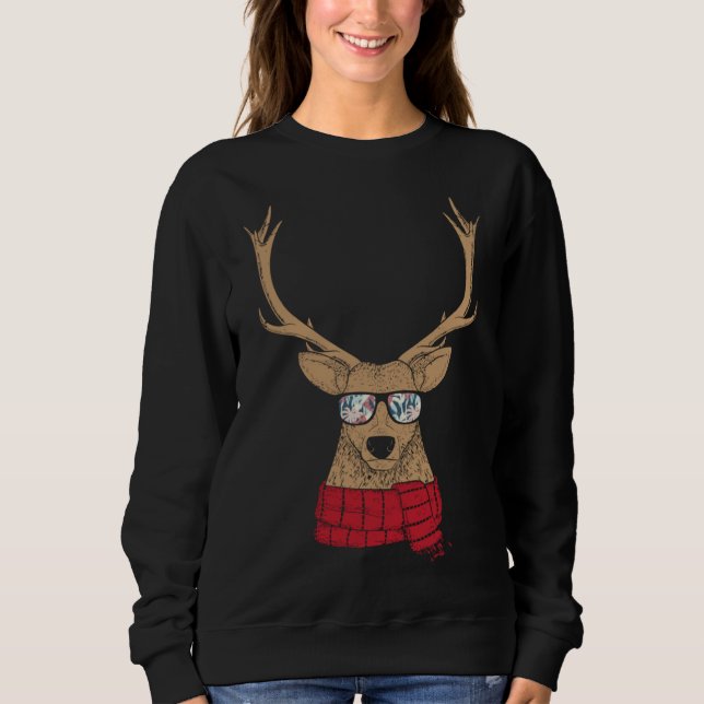 Fantastisk julrenar med Coola glasögon T Shirt (Framsida)