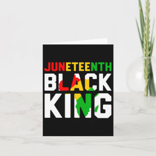 Fantastisk Junetelfte svarta Kung Melanin Fars dag Kort
