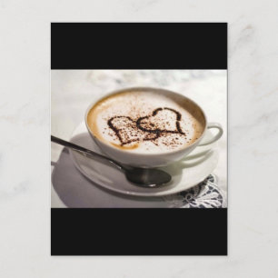 Fantastisk kaffefoto vykort