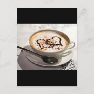 Fantastisk kaffefoto vykort