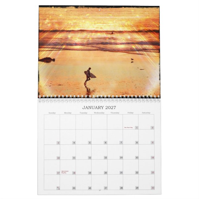 Fantastisk kalender för solnedgångar 2013 (Jan 2027)