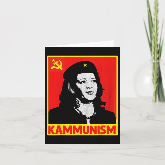 Fantastisk Kamala Harris Kammunism Kommunism Harri Kort (Framsida)