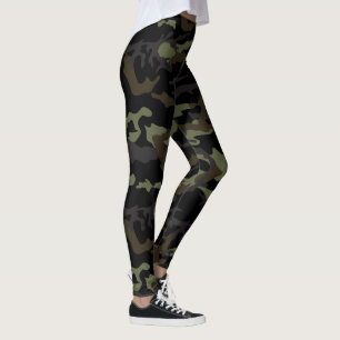 Fantastisk kamouflage utskrivavet lägga benen på leggings