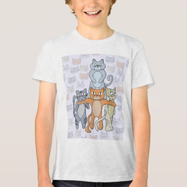 Fantastisk-katterna T Shirt (Framsida)