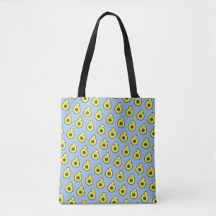 Fantastisk Kawaii Avocado Mönster Tygkasse