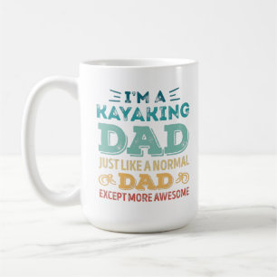 Fantastisk Kayaking Pappa Fars dag Funny Gift Kaffemugg