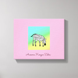 Fantastisk Kenyan Zebra Canvastryck