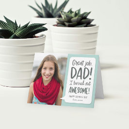 Fantastisk Kid Editable Färg Fars dag-kort för Kort