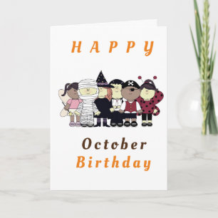 FANTASTISK KID **OKTOBER** BIRTHDAG KORT