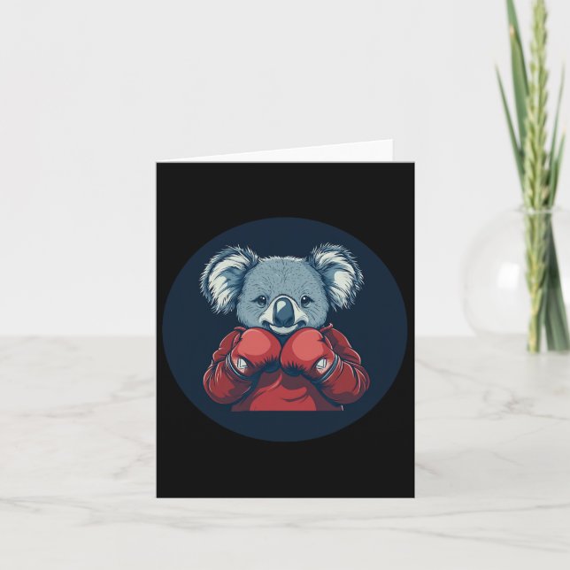 Fantastisk Koala Bear Boxer för en blockerad vibe Kort (Framsida)