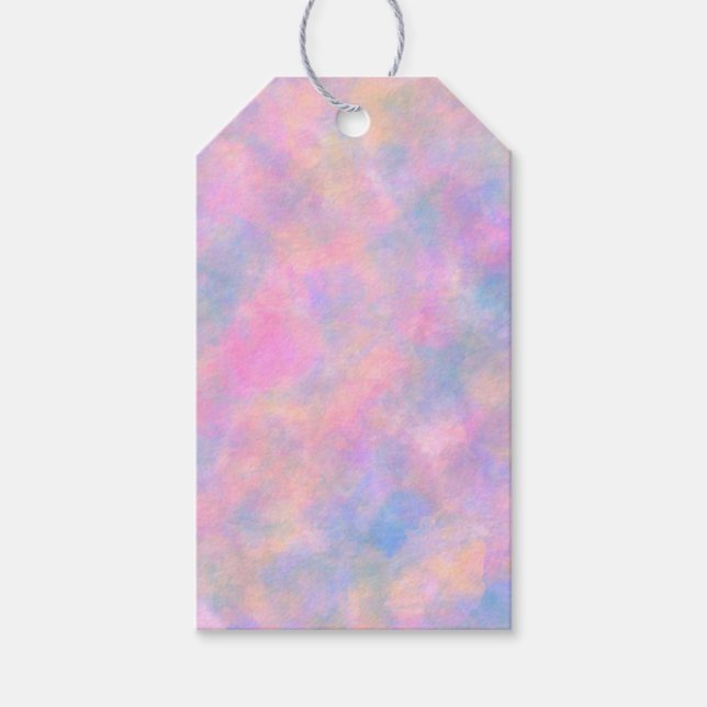 Fantastisk Kombination av Pastel Färg Presentetikett (Framsidan)