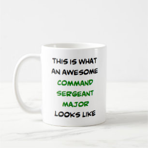 fantastisk kommandosergeant major kaffemugg