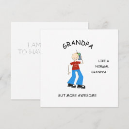 FANTASTISK-kort, Hälsning-gåva för morfar Inbjudningar