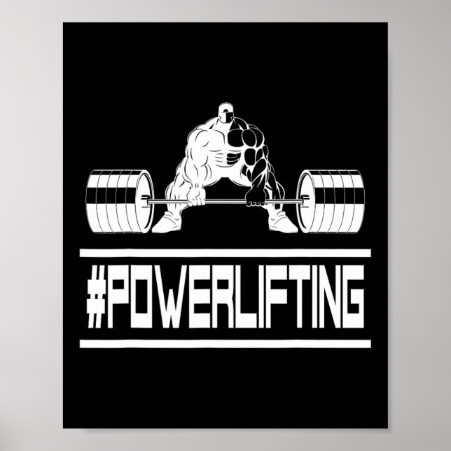 Fantastisk #kraftlyftning För gymråttor och kraftl Poster (Framsidan)