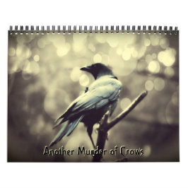 Fantastisk kråkafotografikalender kalender