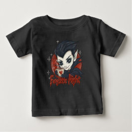 Fantastisk kväll. Cute vampyr med kopp på kaffe T Shirt