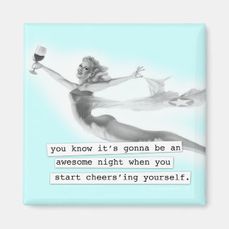 Fantastisk kväll när du beställer Retro Pinup Girl Magnet