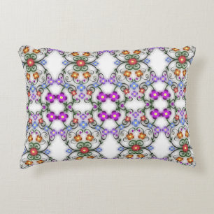 Fantastisk Lacy Titta på Flowers Rosa Prydnadskudde