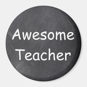 Fantastisk Lärare Chalkboard Design Gift Idea Magnet