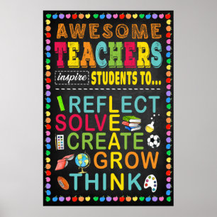 Fantastisk Lärare Inspire Student Classroom Poster