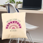 Fantastisk Lärare Saker Boho Rainbow Personlig Tygkasse<br><div class="desc">Personlig till väskan för Fantastisk Lärare Saker - underbar lärargåva till årsskiftet tack vare dig eller läraruppskattning närvarande. Utformningen är tryckt på båda sidor och har en rosa boho stil-regnbåge, som är dekorerad med löv och kärlek hjärtan. Det är skrivet med typsnitt för trendigets smala och texten lyder "Fantastisk Lärare...</div>