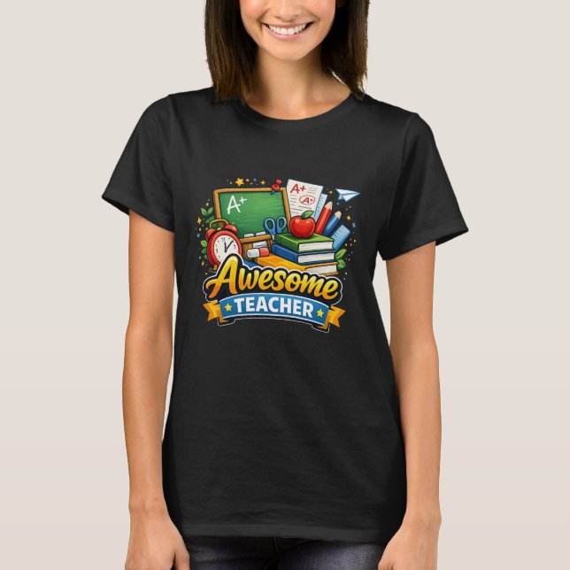 Fantastisk lärare uppskattning t shirt (Framsida)
