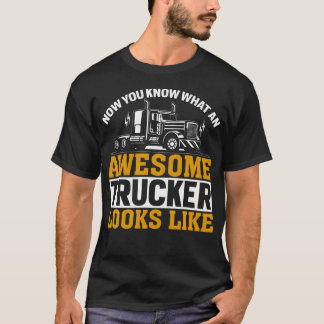Fantastisk Lastbilschaufför Semi Lastbilschaufför T Shirt