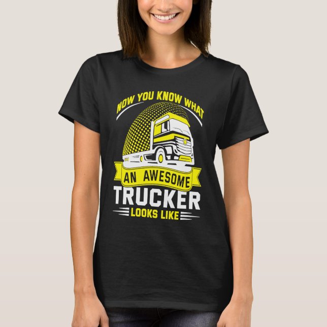 Fantastisk lastbilschaufför t shirt (Framsida)