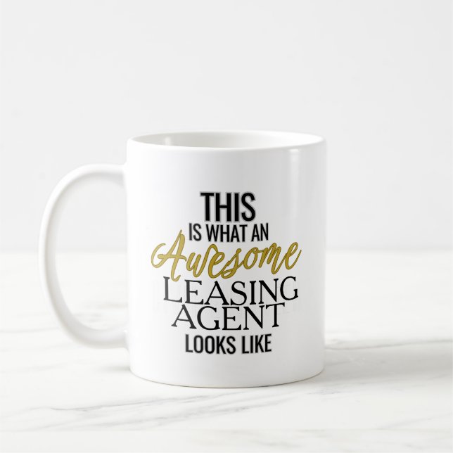 Fantastisk Leasing Agent | Funny Gift Kaffemugg (Vänster)