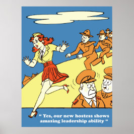 Fantastisk ledarskapsförmåga, arméhumor, vintage poster