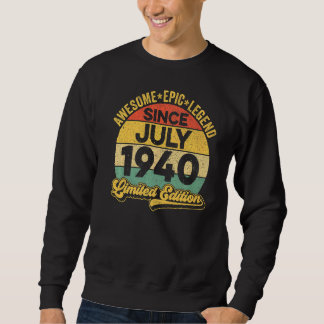 Fantastisk Legend sedan juli 1940 82:a födelsedage Lång Ärmad Tröja