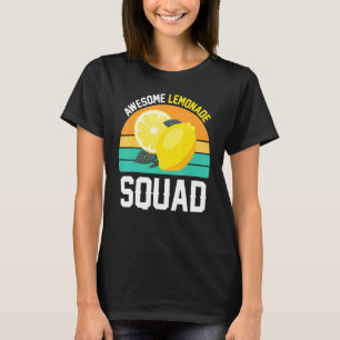 Fantastisk Lemonad Trupp Citron Frukt Sommar Vint T Shirt