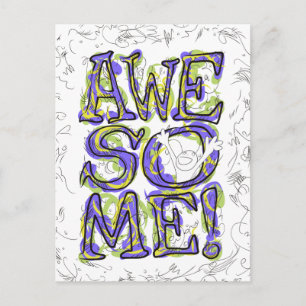 fantastisk! Lettering Vykort