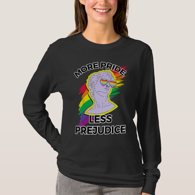 fantastisk lgbt pride kärlek mer pride, mindre för t shirt (Framsida)