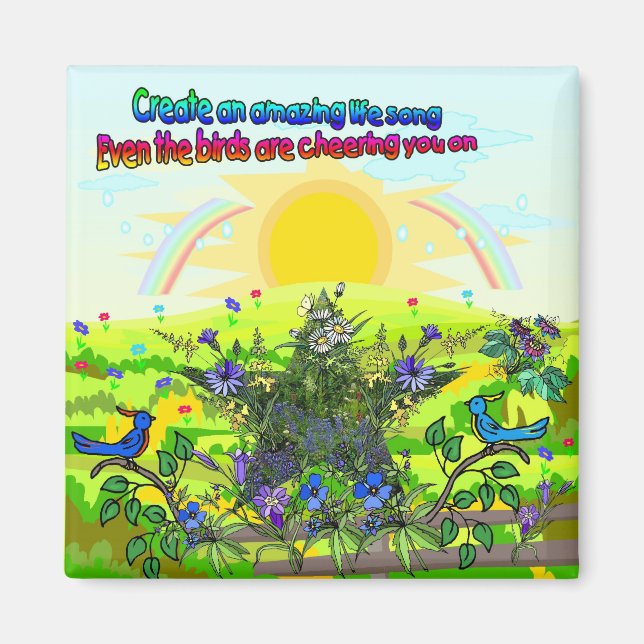 Fantastisk Life Sång Magnet (Framsidan)