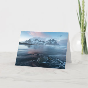 Fantastisk Light in Island Stoksnes, Vestrahorn Kort