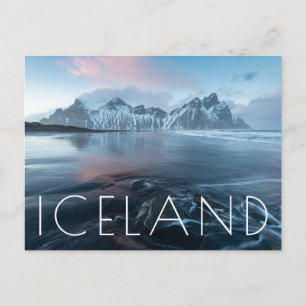 Fantastisk Light in Island Stoksnes, Vestrahorn Vykort