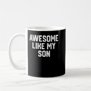 FANTASTISK LIKNAR MY SON Funny Fars dag Gift Pappa Kaffemugg