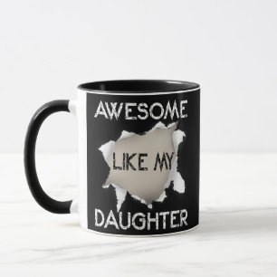 FANTASTISK LIKSOM MY DAUGHTER FÖR Pappa Funny Far Mugg