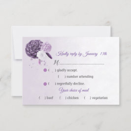 Fantastisk lila shades blommor OSA av måltid Kort