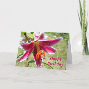 Fantastisk Lily Birthday Card Kort