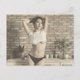 Fantastisk! Lingeriemodellfotovykort Vykort